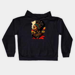 African Print Design Kids Hoodie